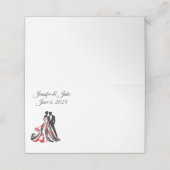 折り畳みネーム結婚座席表夫婦 プレイスカード (外部開封)