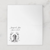 折り畳みネーム結婚座席表夫婦 プレイスカード (外部開封)