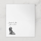 折り畳みネーム結婚座席表夫婦 プレイスカード (外部開封)