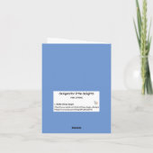 折り畳みノテカード – ピンク春 サンキューカード (裏面)