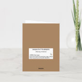 折り畳みノテカード – 階段から天国 サンキューカード (裏面)