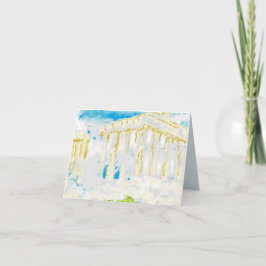 折り畳みノートカード：かすんだ日 ノートカード