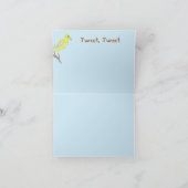 折り畳みノートカード：カナリア ノートカード (内部)