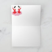 折り畳みノートカード(ダンサースペインの) カード (内部)