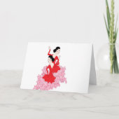 折り畳みノートカード(ダンサースペインの) カード (正面)