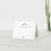 折り畳みノートカード：ハッピーサンクスギビング ノートカード (裏面)