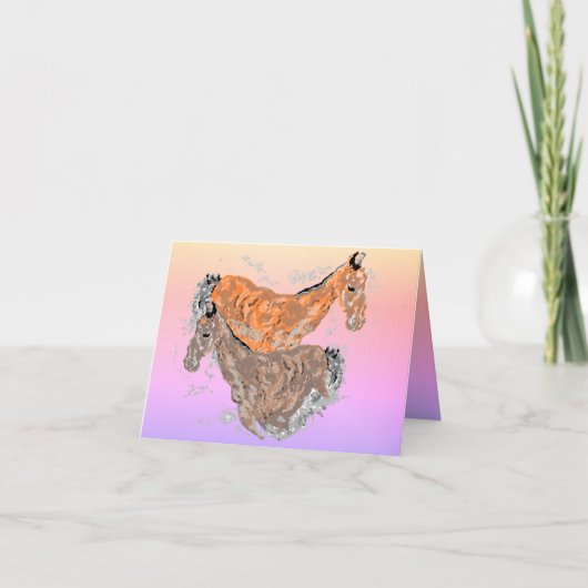 折り畳みノートカード：中のほこりっぽいデイレース ノートカード (正面)