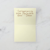 折り畳みノートカード：子犬の思い ノートカード (内部)