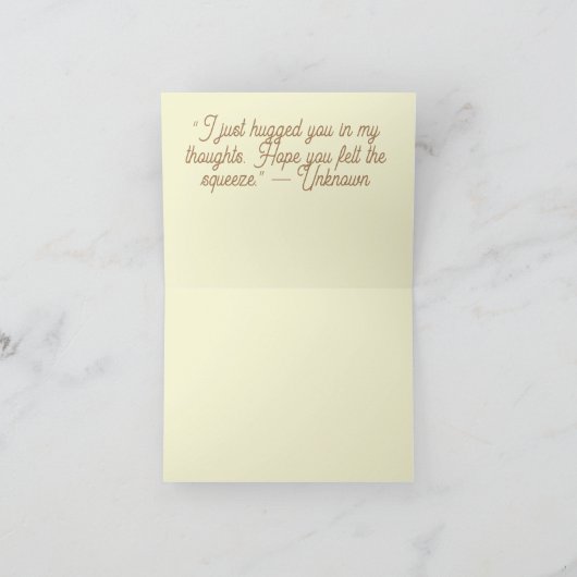 折り畳みノートカード：子犬の思い ノートカード (内部)