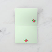 折り畳みノートカード：日本花 ノートカード (内部)