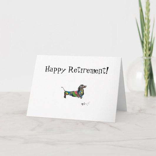 折り畳みハッピーリタイアメントカード サンキューカード (正面)