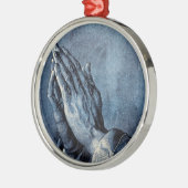 折り畳みハンズ祈りの言葉 – デューラー メタルオーナメント (左)