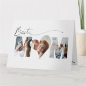 折り畳みハート母の日 カード (正面)