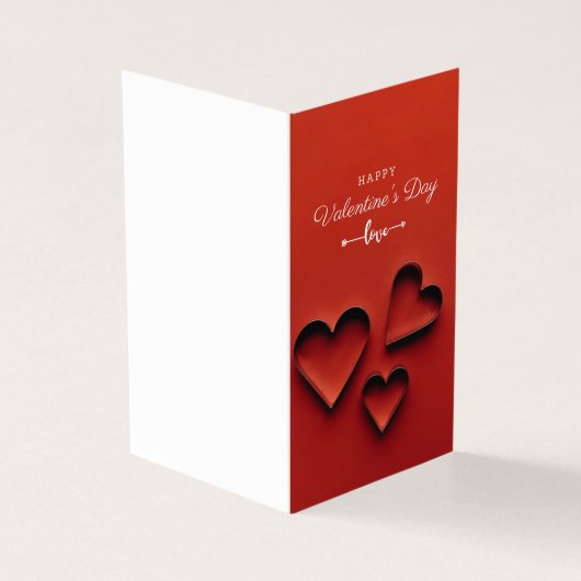 折り畳みバレンタインデーのカード (外部)