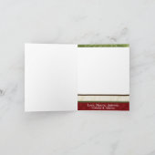 折り畳みパーソナライズされた式フォトグリーティングカード シーズンカード (内部)