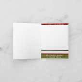 折り畳みパーソナライズされた式フォトグリーティングカード シーズンカード (内部)