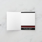 折り畳みパーソナライズされた式フォトグリーティングカード シーズンカード (内部)