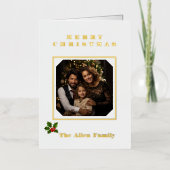 折り畳みフォイルホリデーカード 箔シーズンカード (正面)