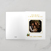 折り畳みフォイルホリデーカード 箔シーズンカード (外側レイダウン)