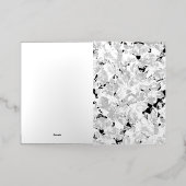 折り畳みフォイルホリデーカード 箔シーズンカード (外側レイダウン)