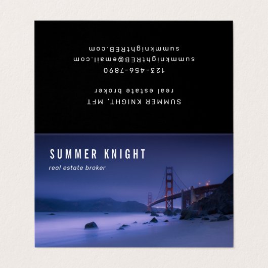 折り畳みフォト実在エステートブローカー不動産仲介業者 名刺 (外部フラット)