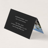 折り畳みフォト実在エステートブローカー不動産仲介業者 名刺 (裏面)