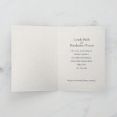 折り畳みブラウンヴィンテージブック結婚式招待状 招待状 (内部)