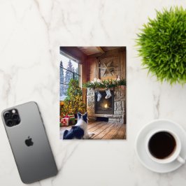 折り畳みホイルクリスマスカード 箔グリーティングカード