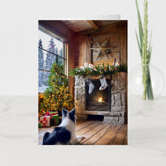 折り畳みホイルクリスマスカード 箔グリーティングカード