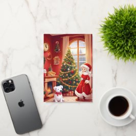 折り畳みホイルクリスマスカード 箔グリーティングカード