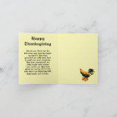 折り畳みホリデーカードサンクスギビングW/祈りの言葉 シーズンカード (内部)