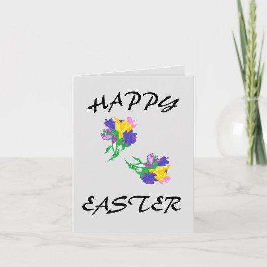折り畳みホリデーカード:イースターリリー シーズンカード (正面)