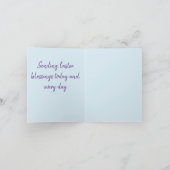 折り畳みホリデーカード：イースターリリー シーズンカード (内部)