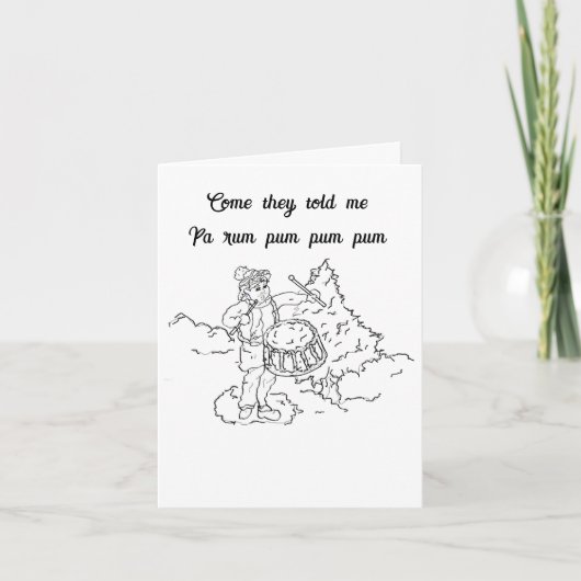 折り畳みホリデーカード：クリスマスへの愛 シーズンカード (正面)