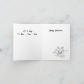 折り畳みホリデーカード：クリスマスへの愛 シーズンカード (内部)