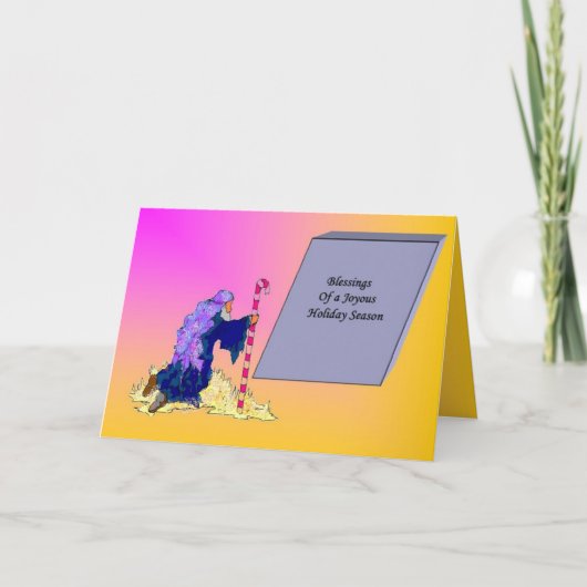 折り畳みホリデーカード:シェパード・クリスマス シーズンカード (正面)