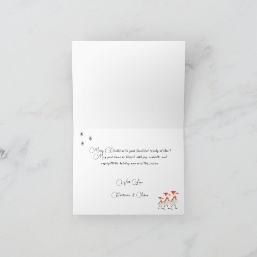 折り畳みホリデーカード シーズンカード (内部)