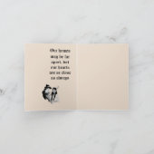 折り畳みホリデーカード : ハッピースカンクギブス シーズンカード (内部)