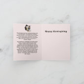 折り畳みホリデーカード：ファースト・サンクスギビング シーズンカード (内部)