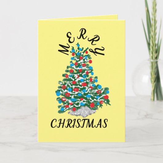 折り畳みホリデーカード:メリークリスマス シーズンカード (正面)