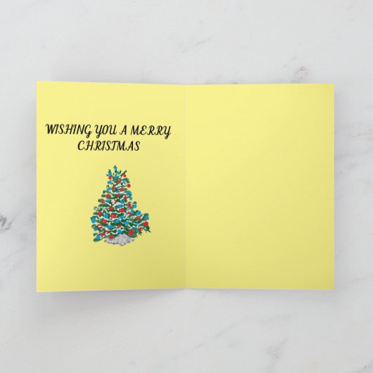 折り畳みホリデーカード:メリークリスマス シーズンカード (内部)