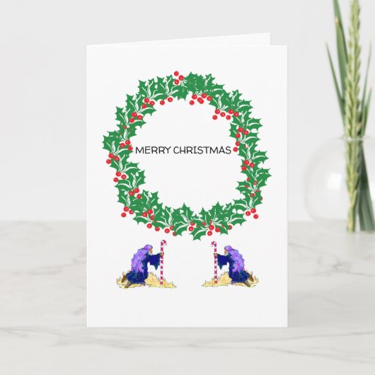 折り畳みホリデーカード:メリークリスマス シーズンカード (正面)