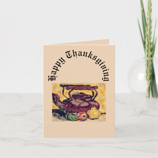 折り畳みホリデーカード : 感謝祭 シーズンカード (正面)