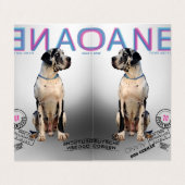 折り畳みマガジンスタイルグレートダン 名刺 (外部フラット)