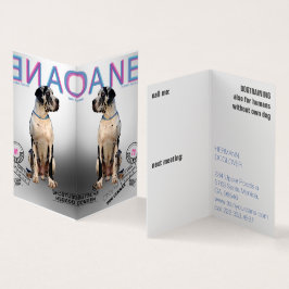 折り畳みマガジンスタイルグレートダン 名刺