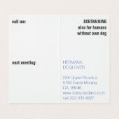 折り畳みマガジンスタイルグレートダン 名刺 (内部フラット)