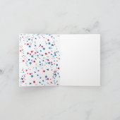 折り畳みメモリアルデー招待状 招待状 (内部)