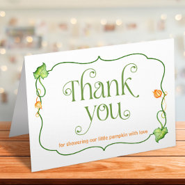 折り畳みリトルカボチャ男女兼用秋シャワー サンキューカード