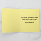 折り畳みワイルドフラワーグリーティング カード (内部)