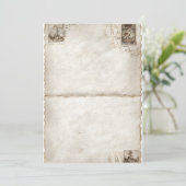 折り畳みヴィンテージはがきパネル 招待状 (スタンド正面)